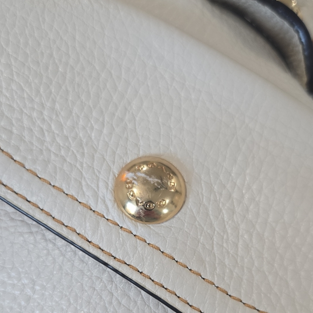 Coach Pennie Chalk Leather Backpack - Picture 4 of 7